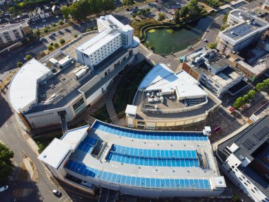 Gorgeous Aerial View of Hemel Hempstead England UK Town of England