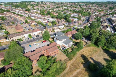 Gorgeous Aerial View of Hemel Hempstead England UK Town of England