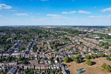 Gorgeous Aerial View of Hemel Hempstead England UK Town of England