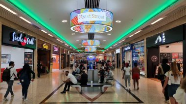 Beautiful View of Central Railway Station and City Centre of Luton England, Luton railway station is located in the town centre and Shopping Mall of Luton, The Image Captured on 30-8-2022