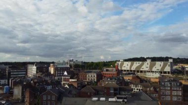 Luton Şehir Merkezi 'nin en güzel hava görüntüleri. 