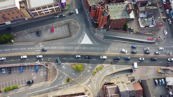 Imágenes Aéreas Más Bellas Del Centro Ciudad Luton — Vídeo de stock