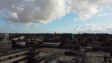 Luton Şehir Merkezi 'nin en güzel hava görüntüleri. 