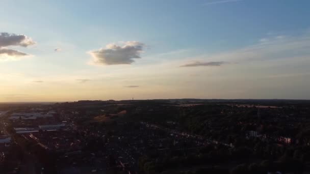 Fast Moving Clouds British Town Time Lapse Clip — Stockvideo