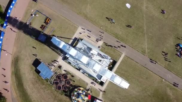 Ferris Wheel Rides Willen Lake Public Park Milton Keynes Angleterre — Video