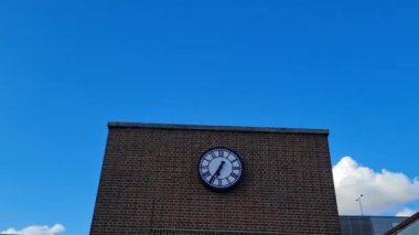 Editorial Use Unreleased Video Clip of City Center of Luton Town of England Great Britain,  This footage was captured on 20th of July 2022. It is famous for Central Railway Station of Luton City, Shopping Mall, Restaurants, Bedfordshire University, 