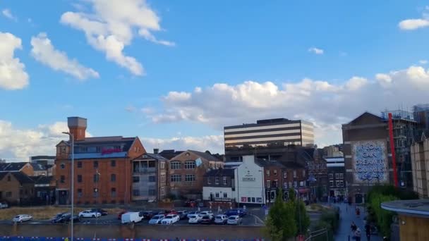 Editorial Use Unreleased Video Clip City Center Luton Town England – Stock-video
