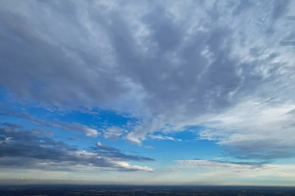 Beautiful Dramatic Clouds British City — стоковое фото