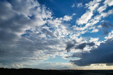 Beautiful Storm Clouds Scene over the British City of England UK