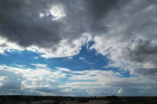 Beautiful Storm Clouds Scene British City England — Stock Photo, Image