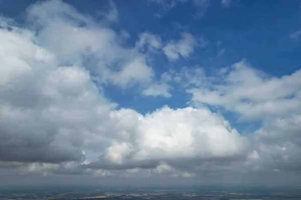 Beautiful Clouds in Sky over Town