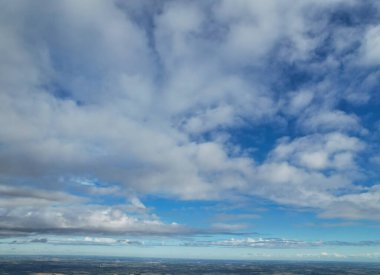 Beautiful Clouds in Sky over Town