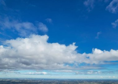 Beautiful Clouds in Sky over Town
