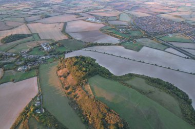 British Countryside Landscape at Sunset Time 