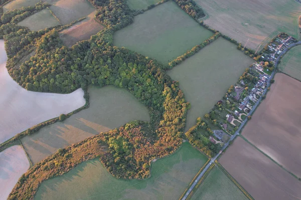 British Countryside Landscape at Sunset Time 