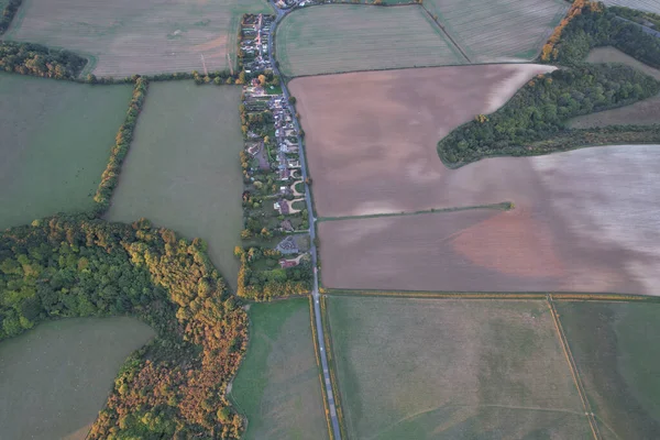 British Countryside Landscape at Sunset Time 