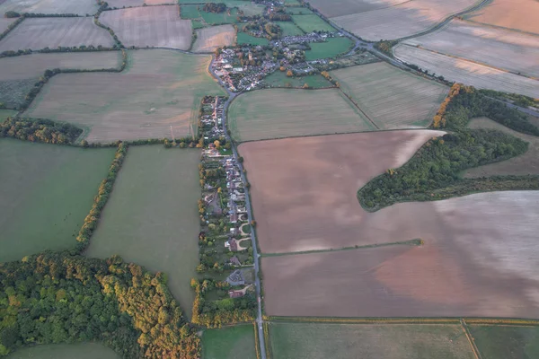 British Countryside Landscape at Sunset Time 