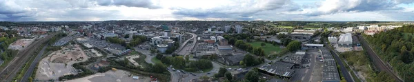 Blick Aus Dem Hochwinkel Auf Das Stadtzentrum Von Luton — Stockfoto