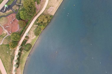 Milton Keynes Gölü 'nün güzel manzarası