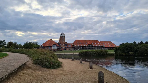 England Milton Keynes 21St September 2022 Aerial View Caldecotte Lake — 图库照片