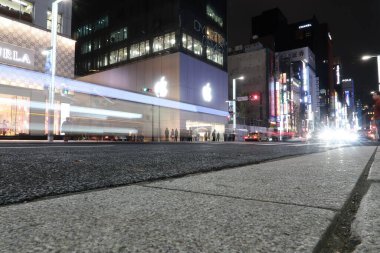 Japonca, TOKYO - 11 Kasım 2022: Tokyo Şehri 'nin Güzel Düşük Açı Görünümü 