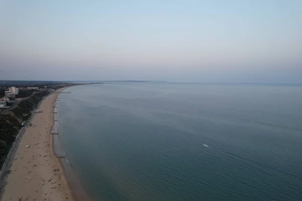 Aerial View Beach Front Bournemouth City England — Foto de Stock