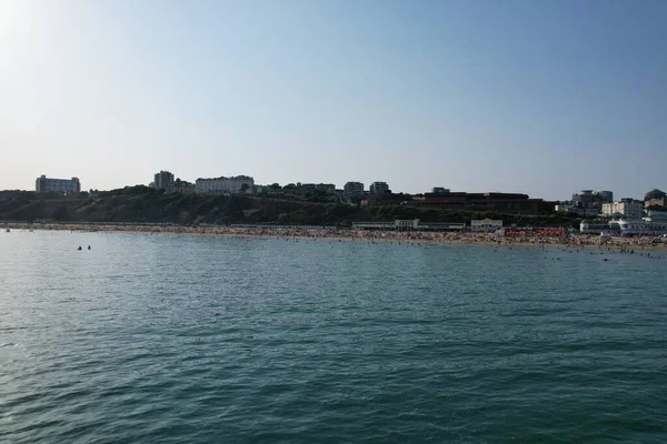 Pemandangan Udara Pantai Bournemouth — Stok Foto