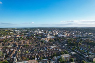 Şehir ve Evlerin Havadan Görünümü