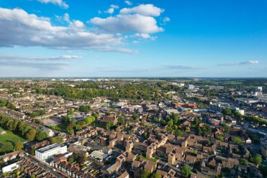 Şehir ve Evlerin Havadan Görünümü