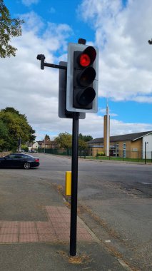 Trafik ışıkları, şehir trafiği.