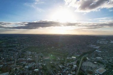 Şehir ve Evlerin Havadan Görünümü