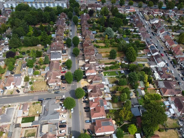 High Angle Drone View Luton City Center Luton England — стокове фото