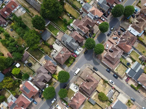 Vista Del Drone Angolo Alto Del Centro Luton Luton Inghilterra — Foto Stock