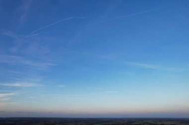 Beautiful Sunset Scene at British Countryside