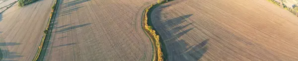Beautiful Aerial View British Countryside Sharpenhoe Clappers England — 图库照片