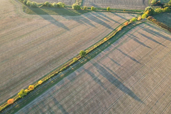 Beautiful Aerial View British Countryside Sharpenhoe Clappers England — Fotografia de Stock