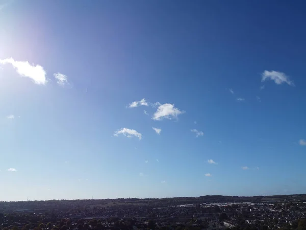 アングル ドローンのルトン市の眺め — ストック写真