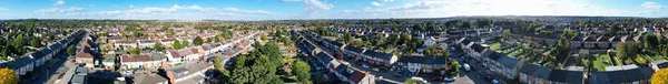 Hermosa Vista Ángulo Alto British Town Residencias —  Fotos de Stock