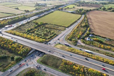 İngiliz Otoyollarının En İyi Hava Görüntüsü ve İngiltere Trafiği, Drone 'un Görüntüsü