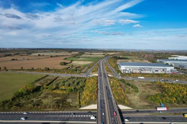 İngiliz Otoyollarının En İyi Hava Görüntüsü ve İngiltere Trafiği, Drone 'un Görüntüsü