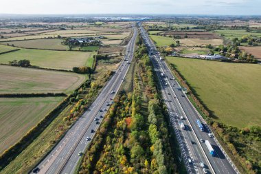 İngiliz Otoyollarının En İyi Hava Görüntüsü ve İngiltere Trafiği, Drone 'un Görüntüsü