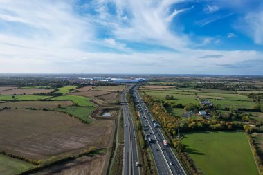 İngiliz Otoyollarının En İyi Hava Görüntüsü ve İngiltere Trafiği, Drone 'un Görüntüsü
