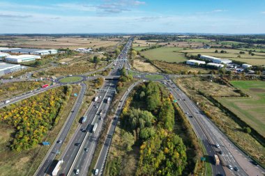 İngiliz Otoyollarının En İyi Hava Görüntüsü ve İngiltere Trafiği, Drone 'un Görüntüsü