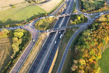 İngiliz Otoyollarının En İyi Hava Görüntüsü ve İngiltere Trafiği, Drone 'un Görüntüsü
