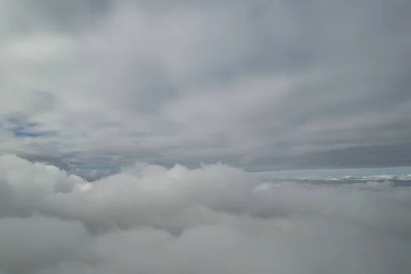 Através Das Nuvens Acima Céu — Fotografia de Stock