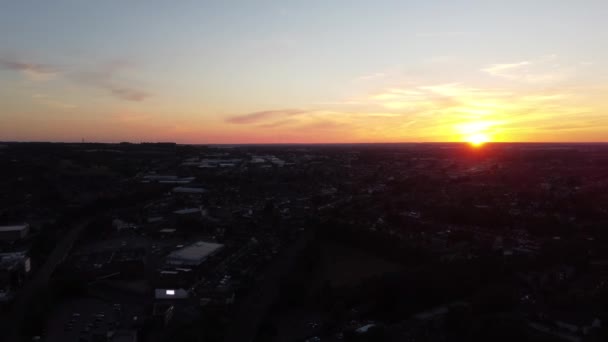 Filmati Aerei Della Stazione Ferroviaria Luton City Inghilterra — Video Stock