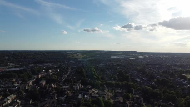 Съёмки Воздуха Лутон Сити — стоковое видео