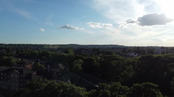 ルトン市の空中映像 — ストック動画
