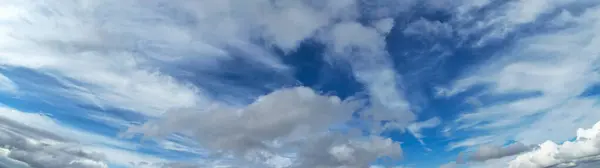 Nejlepší High Angle Záběry Dramatických Mraků Oblohy Silném Větru Nad — Stock fotografie