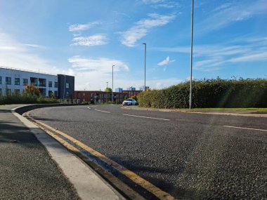 Luton kasabası İngiltere Büyük Britanya 'nın muhteşem manzara manzarası